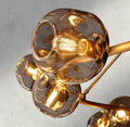 Bubble Smoke Glass Round Chandelier-Chandelier-Jecanoli