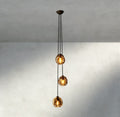 Bubble Smoke Glass Cascade Pendant-Chandelier-Jecanoli