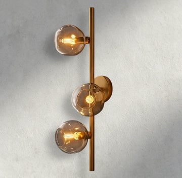 Bubble Smoke Glass Cascade Sconce-Wall Sconce-Jecanoli