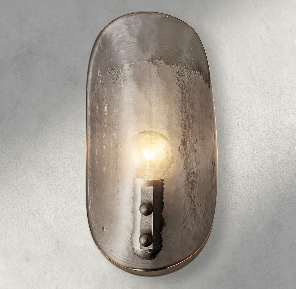 Shell Clear Glass Sconce-Wall Sconce-Jecanoli