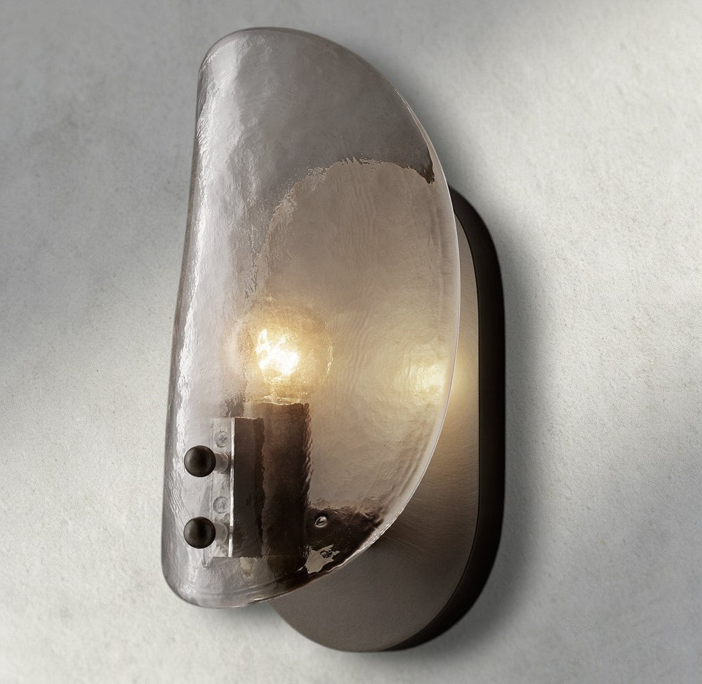 Shell Clear Glass Sconce-Wall Sconce-Jecanoli