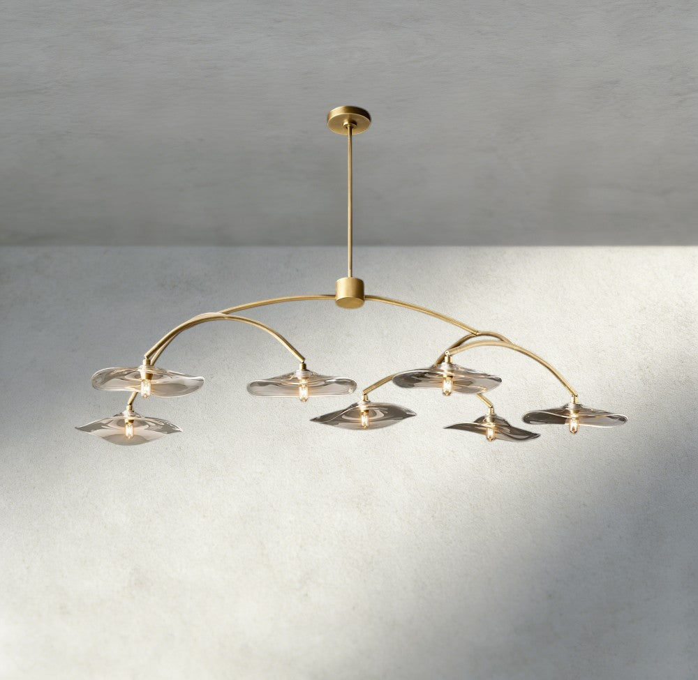 Lily Clear Glass Round Chandelier-Chandelier-Jecanoli