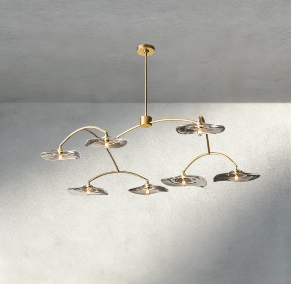 Lily Clear Glass Round Chandelier-Chandelier-Jecanoli