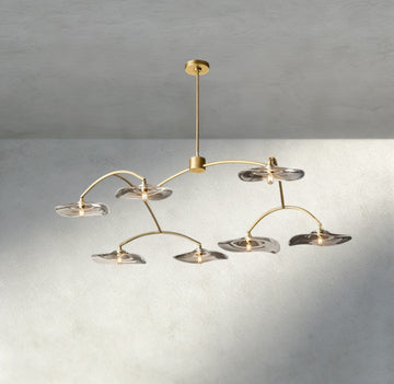 Lily Clear Glass Round Chandelier-Chandelier-Jecanoli