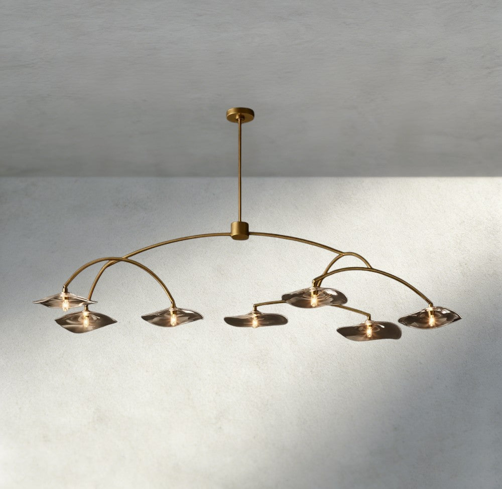 Lily Clear Glass Round Chandelier-Chandelier-Jecanoli