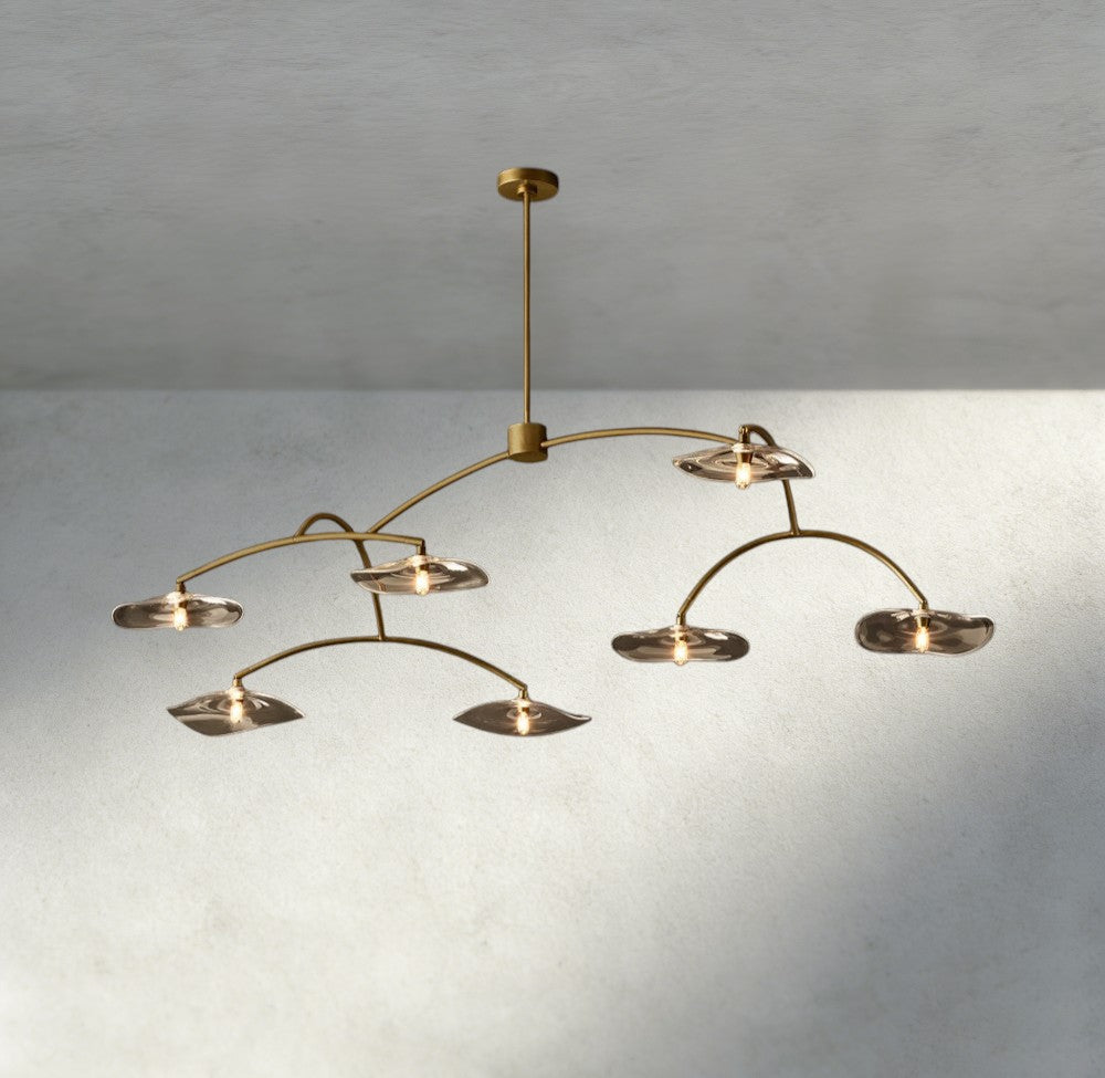 Lily Clear Glass Round Chandelier-Chandelier-Jecanoli