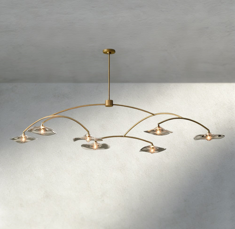Lily Clear Glass Round Chandelier-Chandelier-Jecanoli