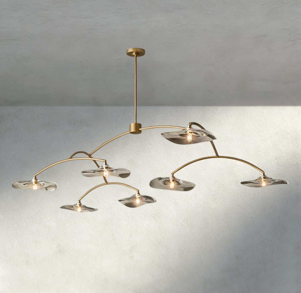 Lily Clear Glass Round Chandelier-Chandelier-Jecanoli