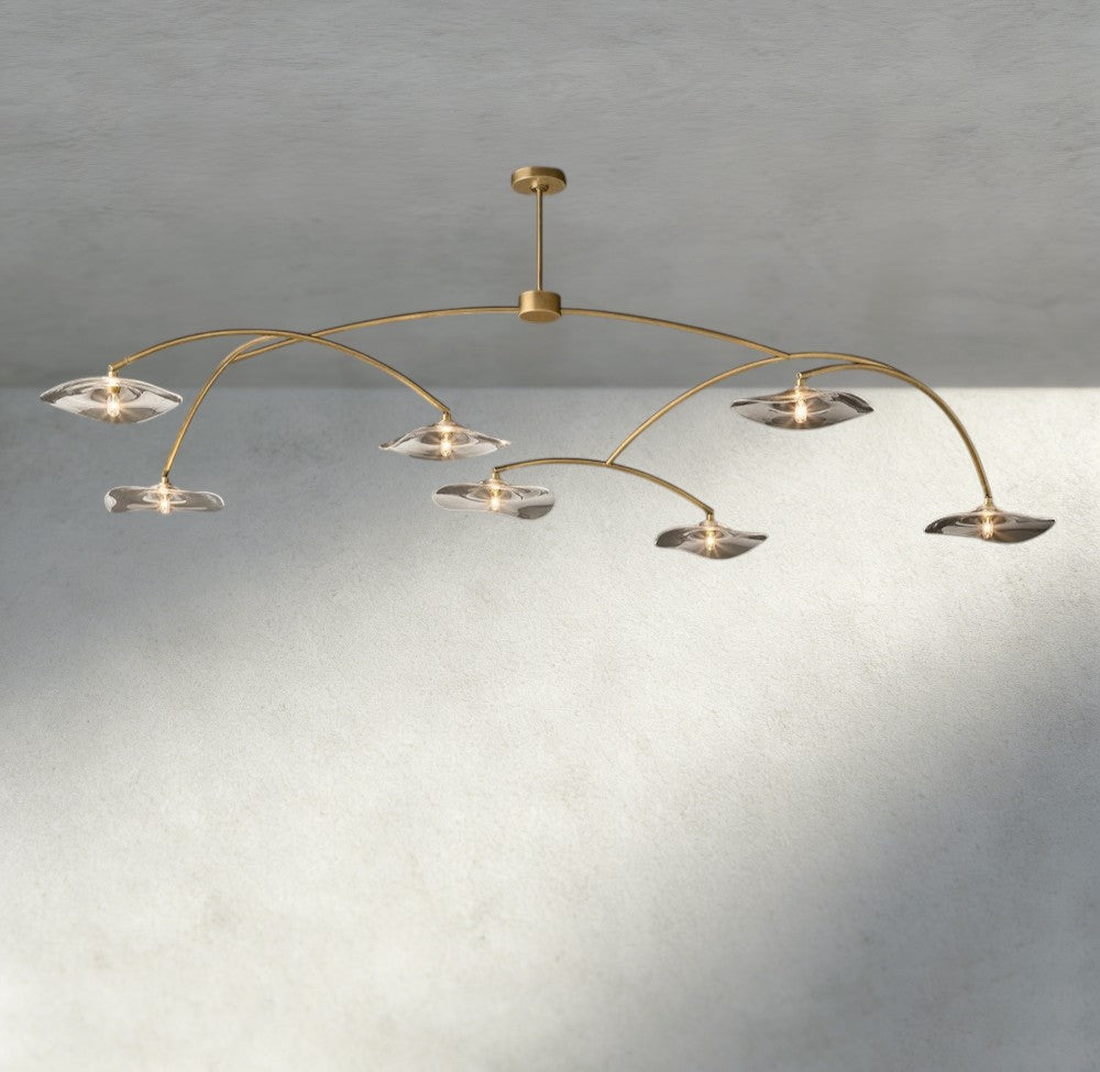 Lily Clear Glass Round Chandelier-Chandelier-Jecanoli