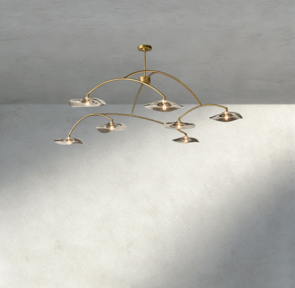 Lily Clear Glass Round Chandelier-Chandelier-Jecanoli