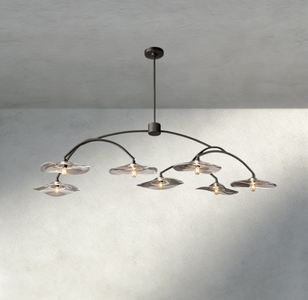 Lily Clear Glass Round Chandelier-Chandelier-Jecanoli