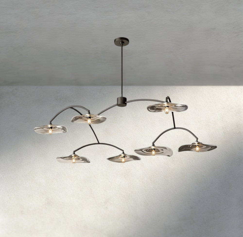 Lily Clear Glass Round Chandelier-Chandelier-Jecanoli