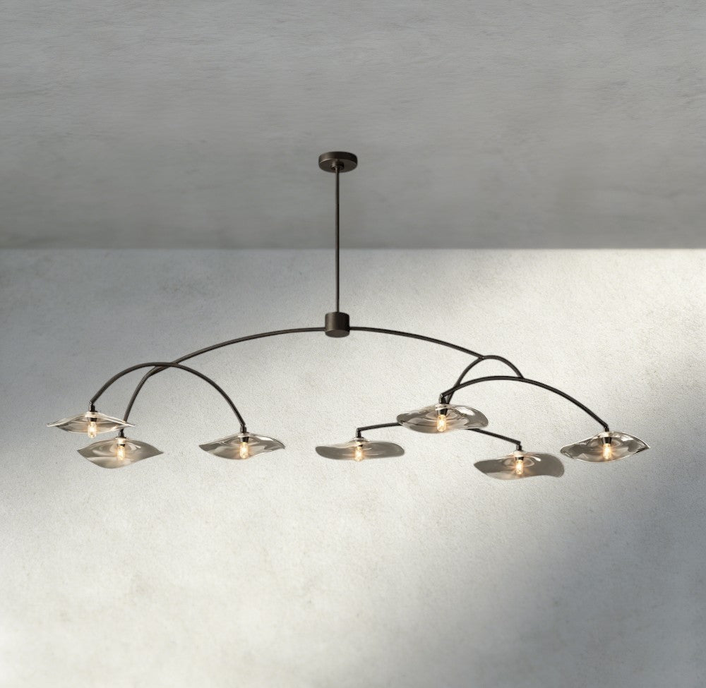 Lily Clear Glass Round Chandelier-Chandelier-Jecanoli