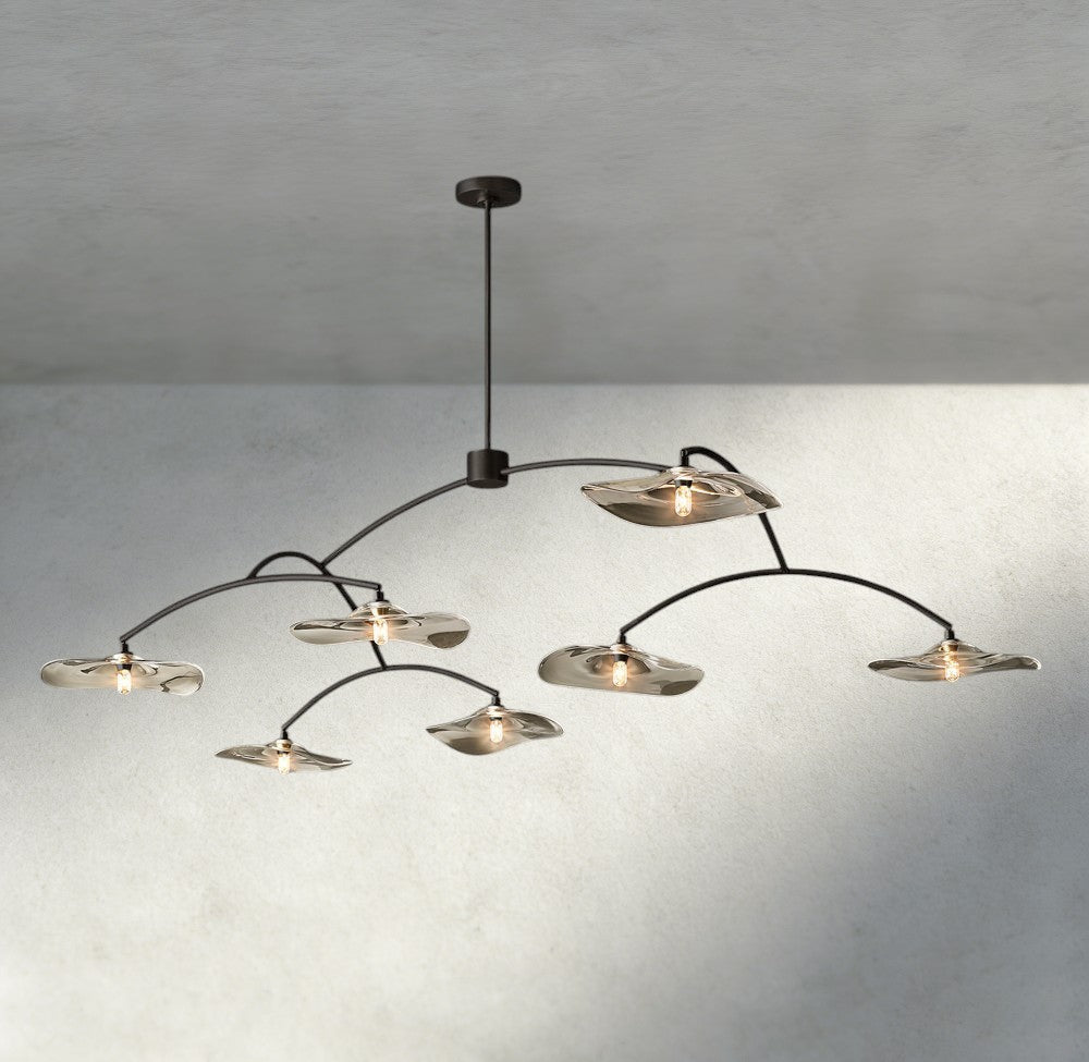 Lily Clear Glass Round Chandelier-Chandelier-Jecanoli