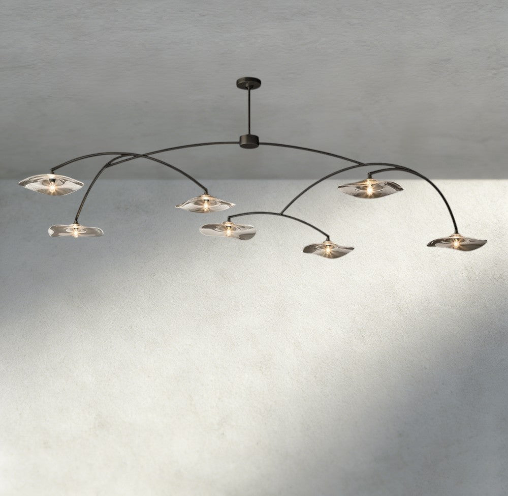 Lily Clear Glass Round Chandelier-Chandelier-Jecanoli