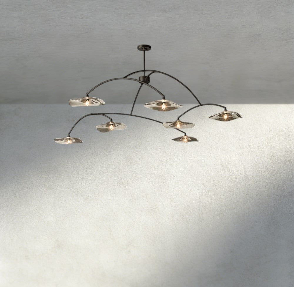 Lily Clear Glass Round Chandelier-Chandelier-Jecanoli