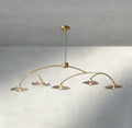 Lily Clear Glass Linear Chandelier-Chandelier-Jecanoli