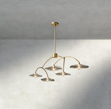 Lily Clear Glass Linear Chandelier-Chandelier-Jecanoli