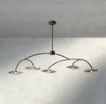 Lily Clear Glass Linear Chandelier-Chandelier-Jecanoli