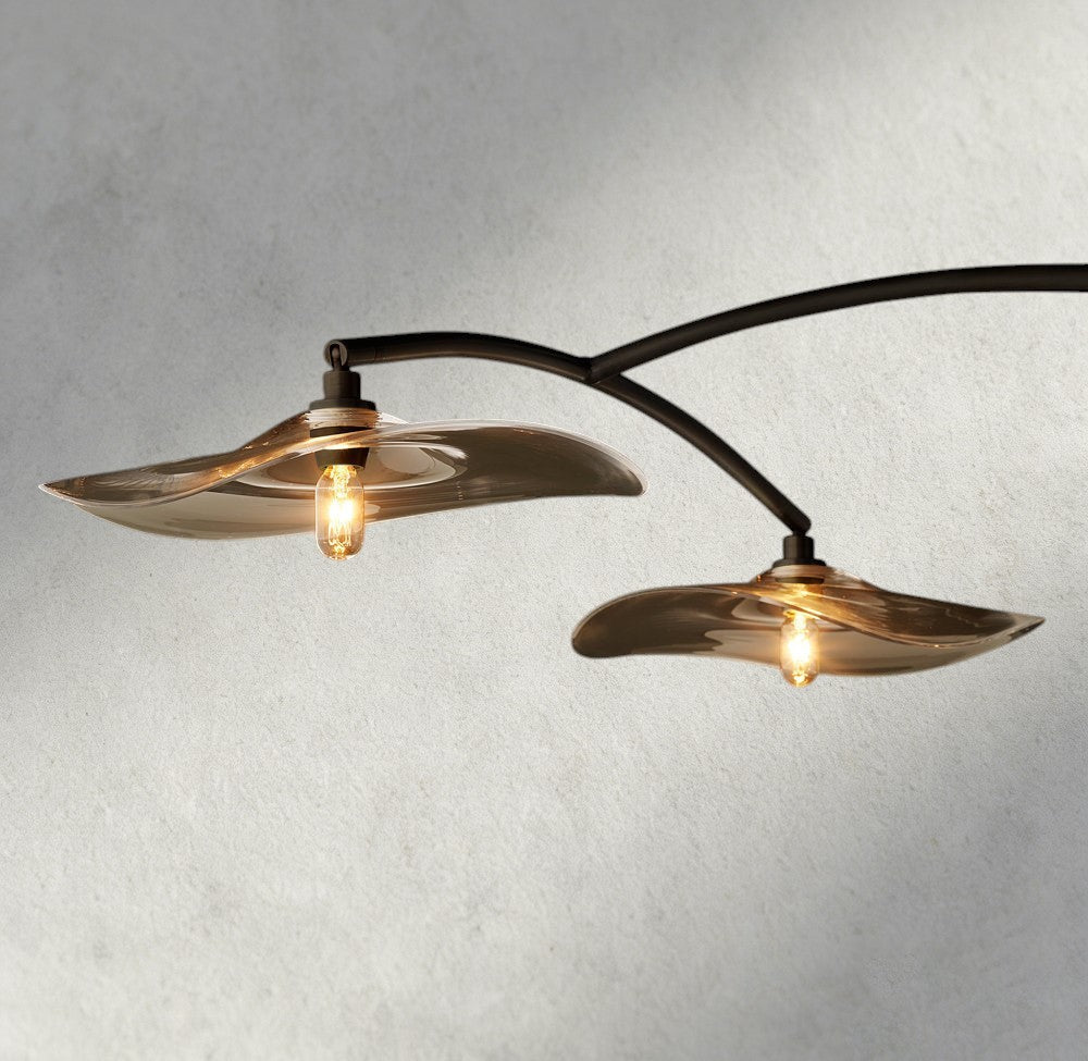Lily Clear Glass Linear Chandelier-Chandelier-Jecanoli