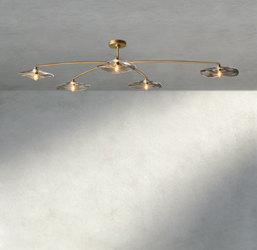 Lily Clear Glass Flushmount-Flushmounts-Jecanoli