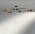 Lily Smoke Glass Flushmount-Flushmounts-Jecanoli