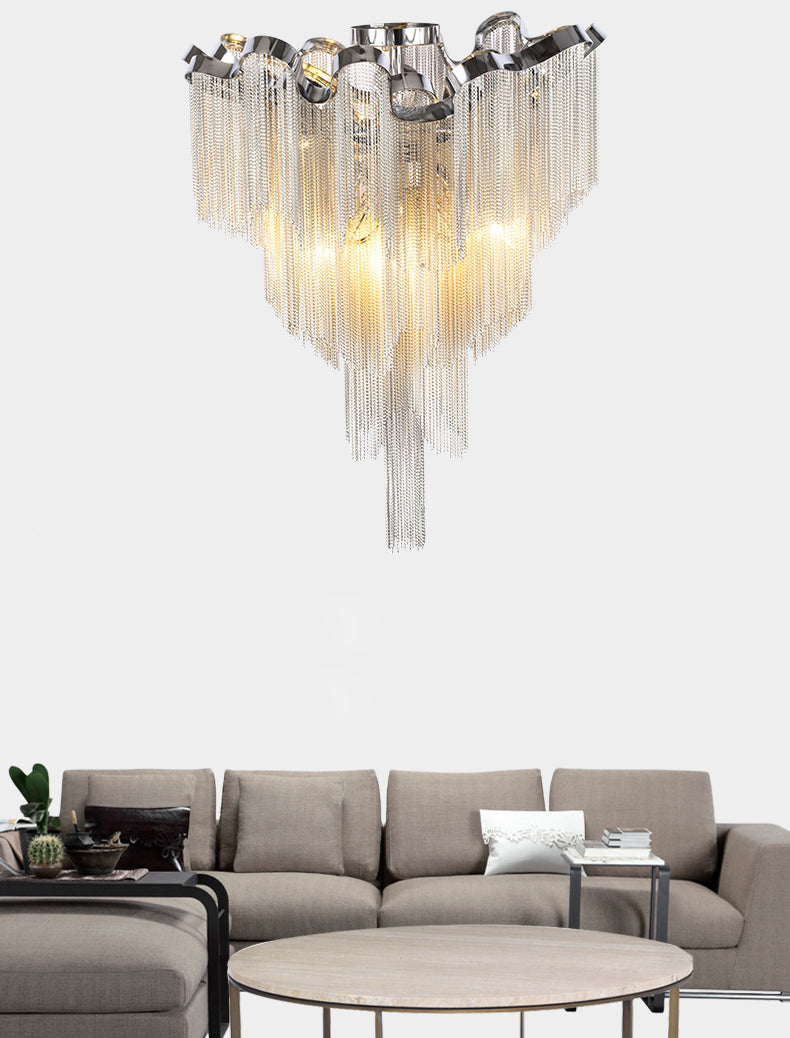 Tassel Aluminum Chain Ceiling Lighting-NORMAL-Jecanoli
