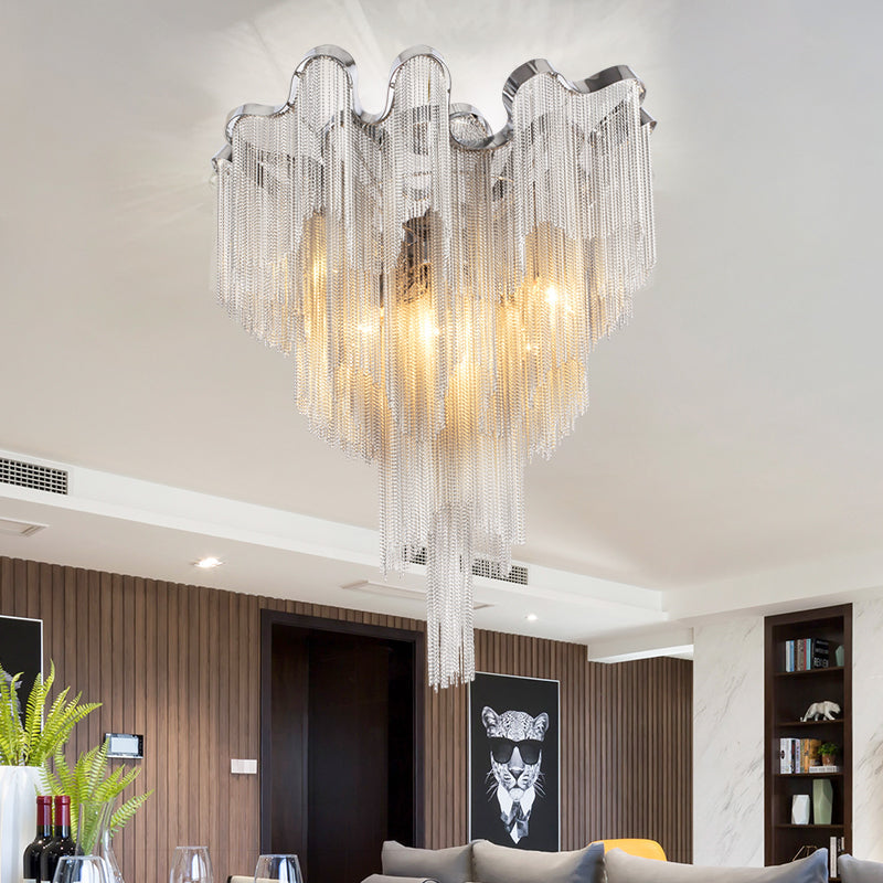 Tassel Aluminum Chain Ceiling Lighting-NORMAL-Jecanoli