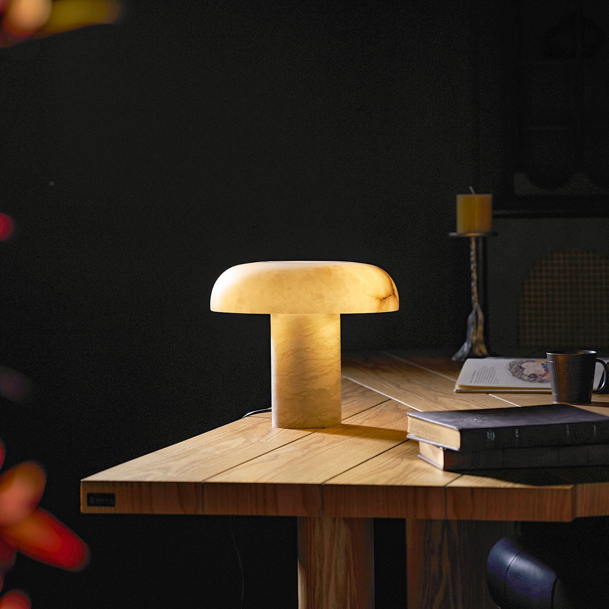 Mushroom Type Alabaster Table Lamp - Vakkerlight