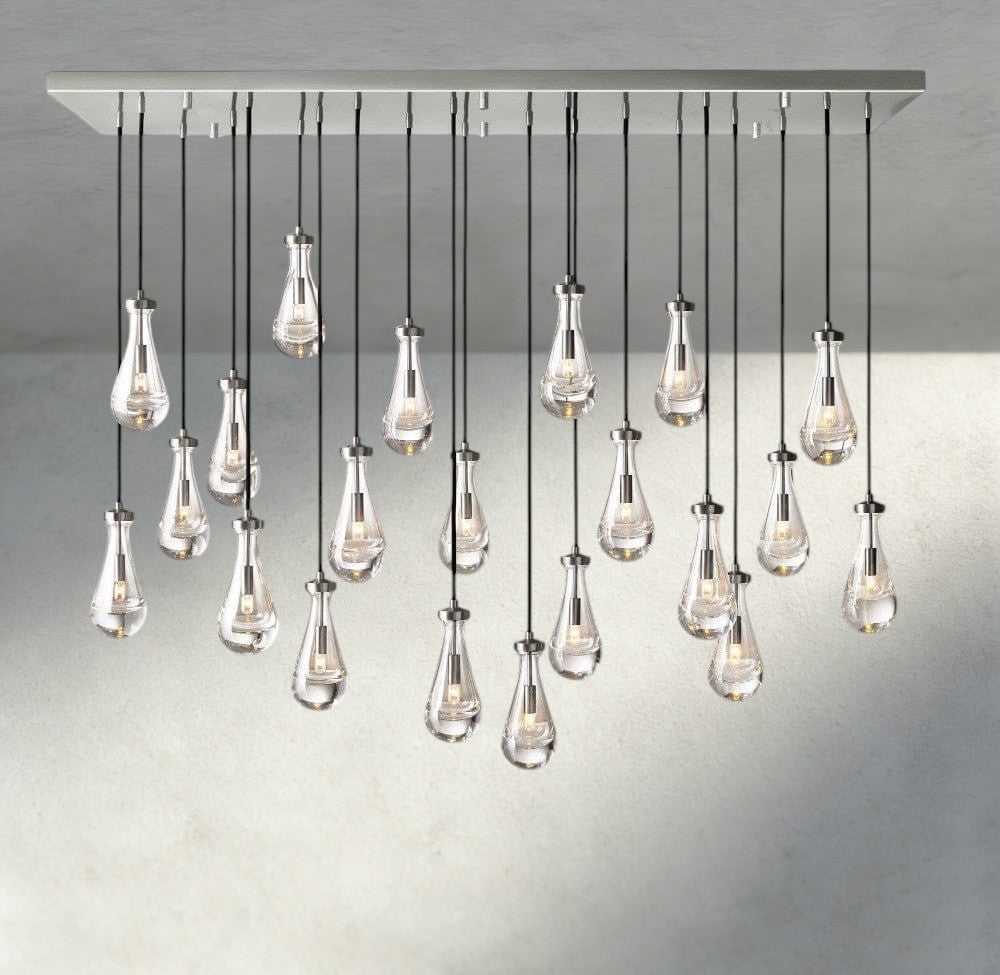 Rain Rectangular Chandelier 54", 72"-Jecanoli