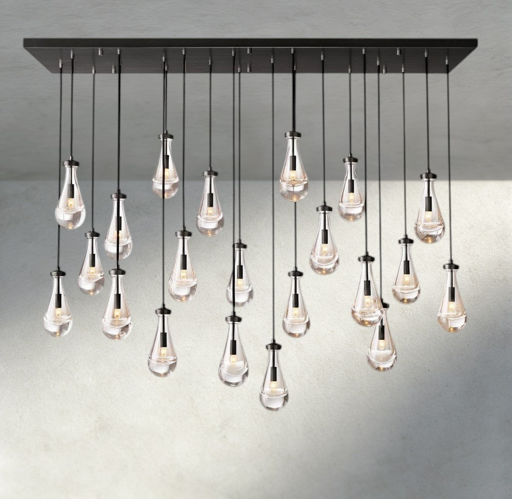 Rain Rectangular Chandelier 54", 72"-Jecanoli