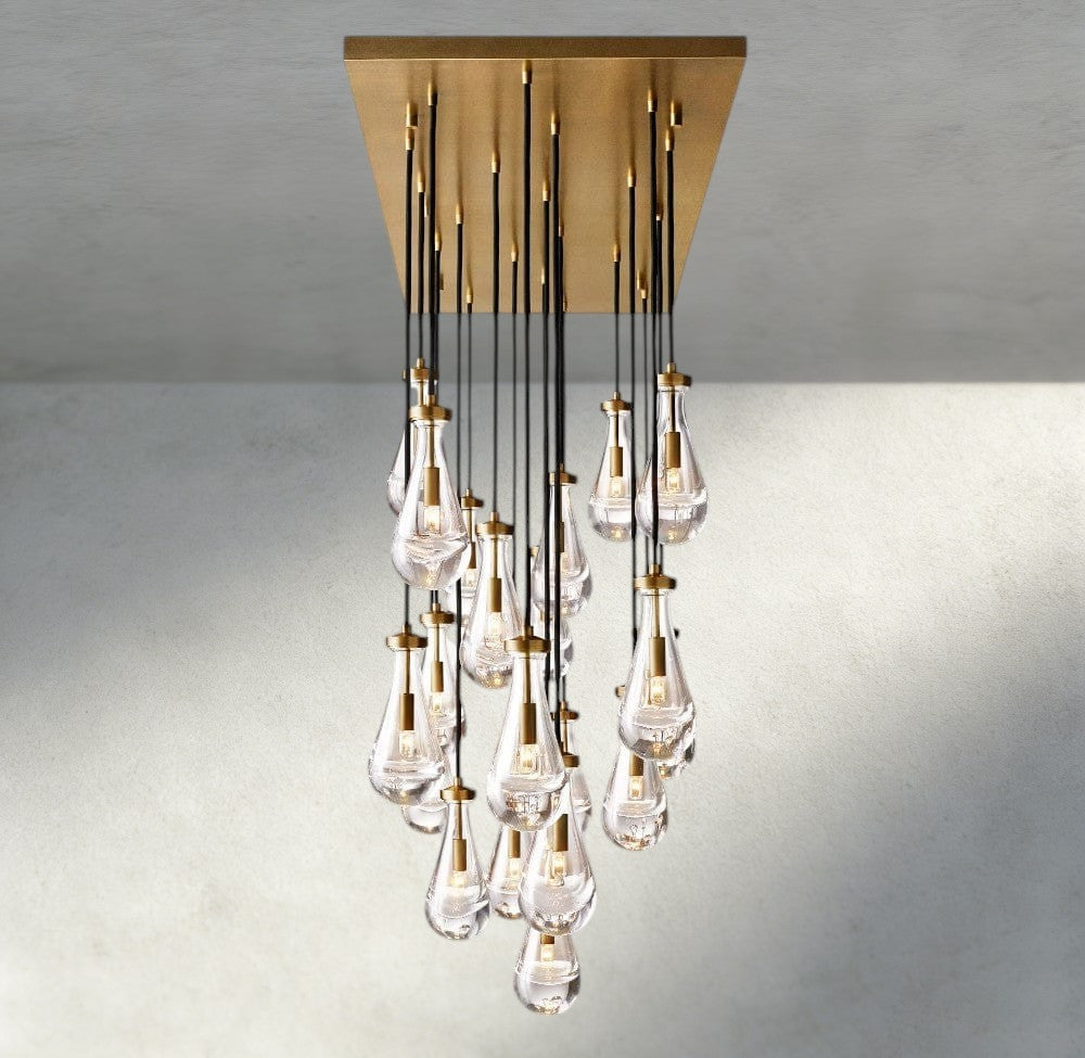 Rain Rectangular Chandelier 54", 72"-Jecanoli
