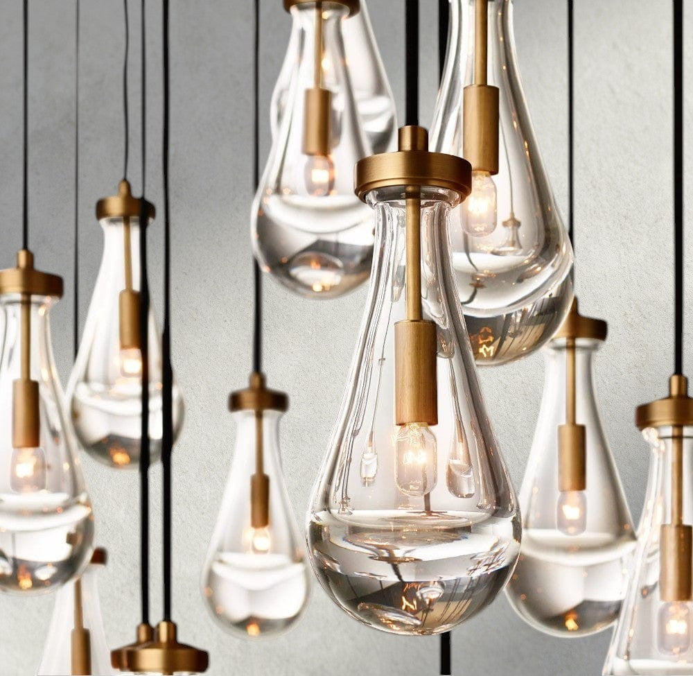 Rain Rectangular Chandelier 54", 72"-Jecanoli
