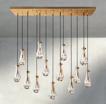 Rain Rectangular Chandelier 54", 72"-Jecanoli