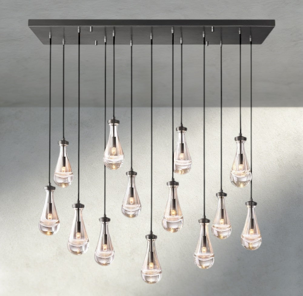 Rain Rectangular Chandelier 54", 72"-Jecanoli