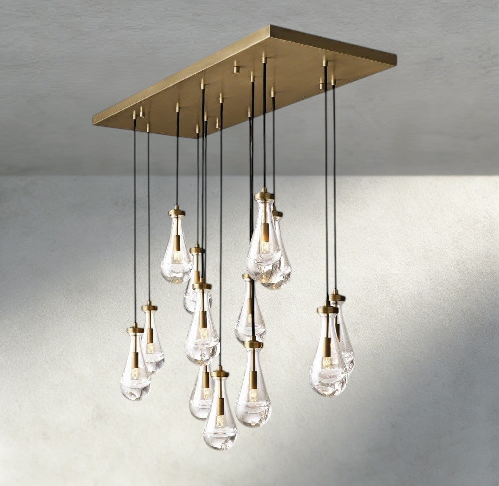Rain Rectangular Chandelier 54", 72"-Jecanoli