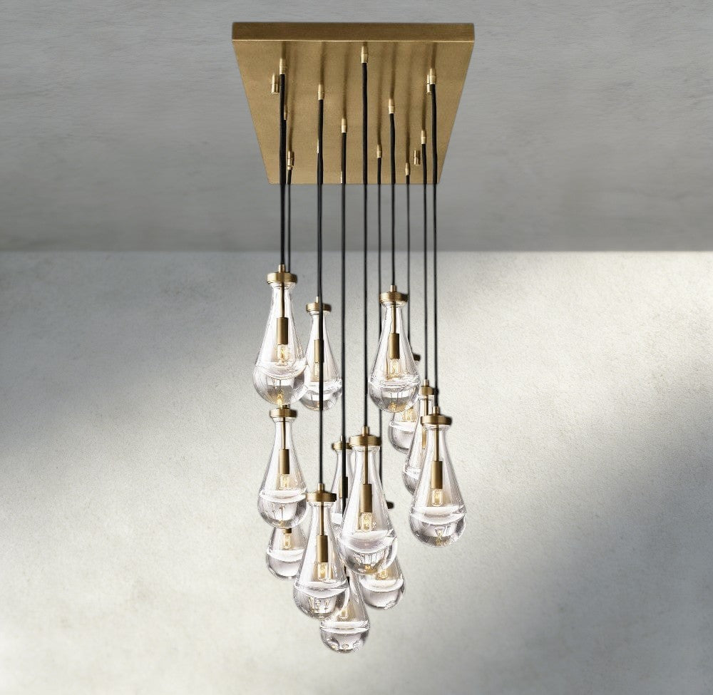 Rain Rectangular Chandelier 54", 72"-Jecanoli