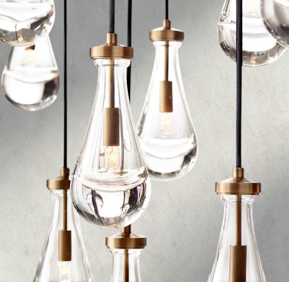 Rain Rectangular Chandelier 54", 72"-Jecanoli