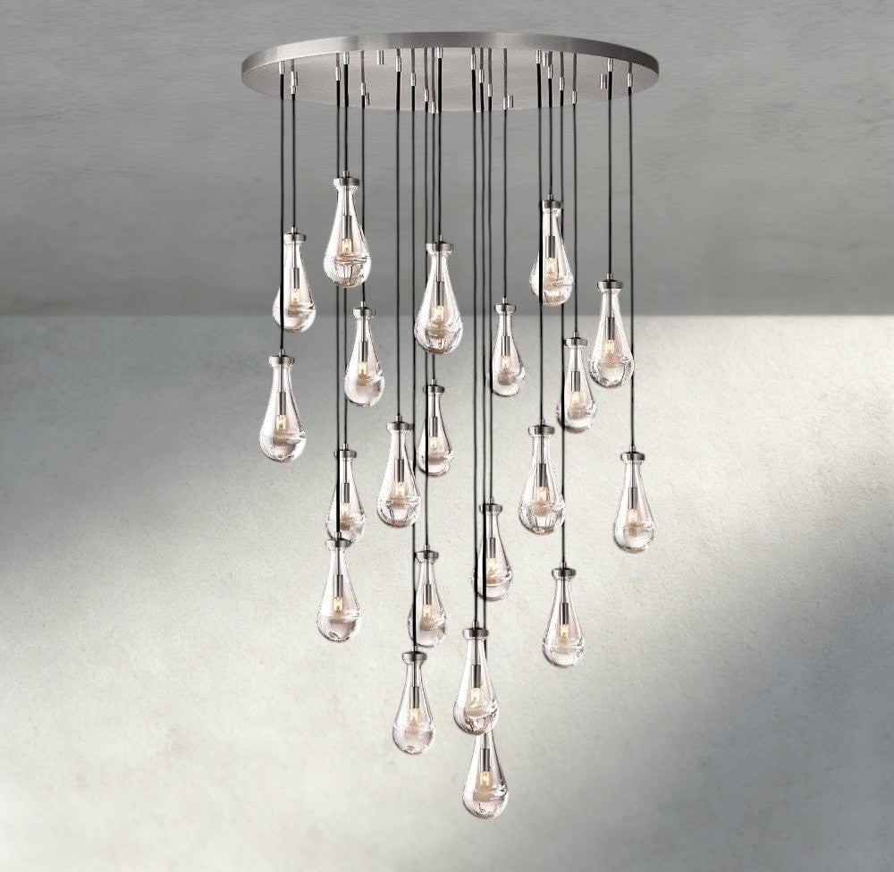 Rain Round Chandelier 18", 36", 47", 60"-Jecanoli