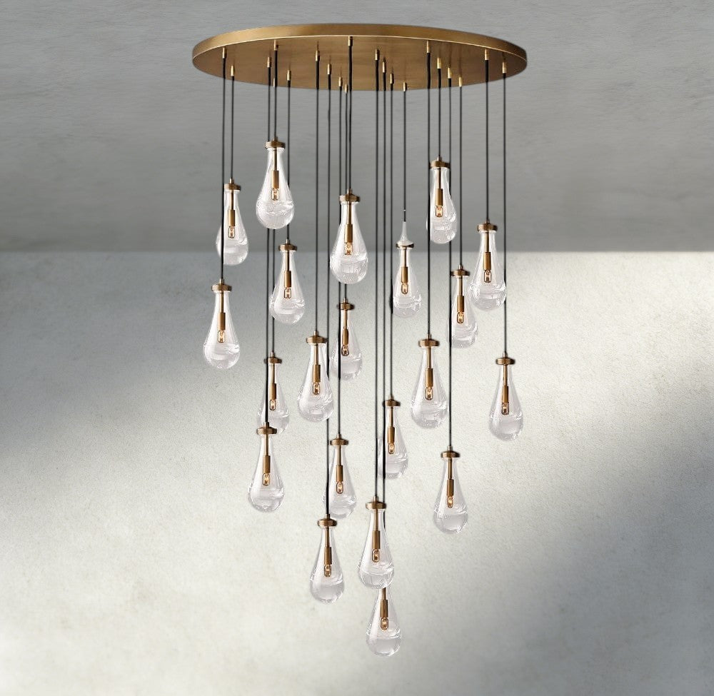 Rain Round Chandelier 18", 36", 47", 60"-Jecanoli