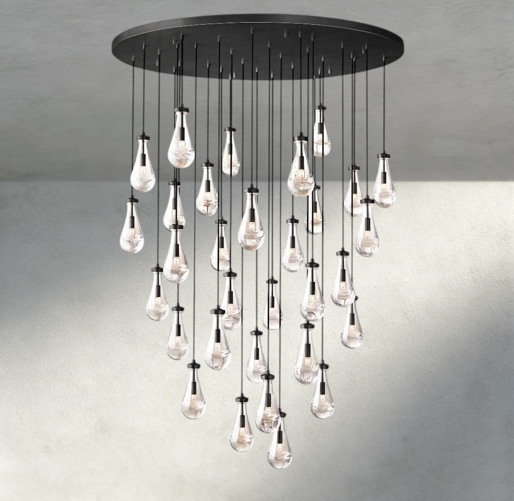 Rain Round Chandelier 18", 36", 47", 60"-Jecanoli
