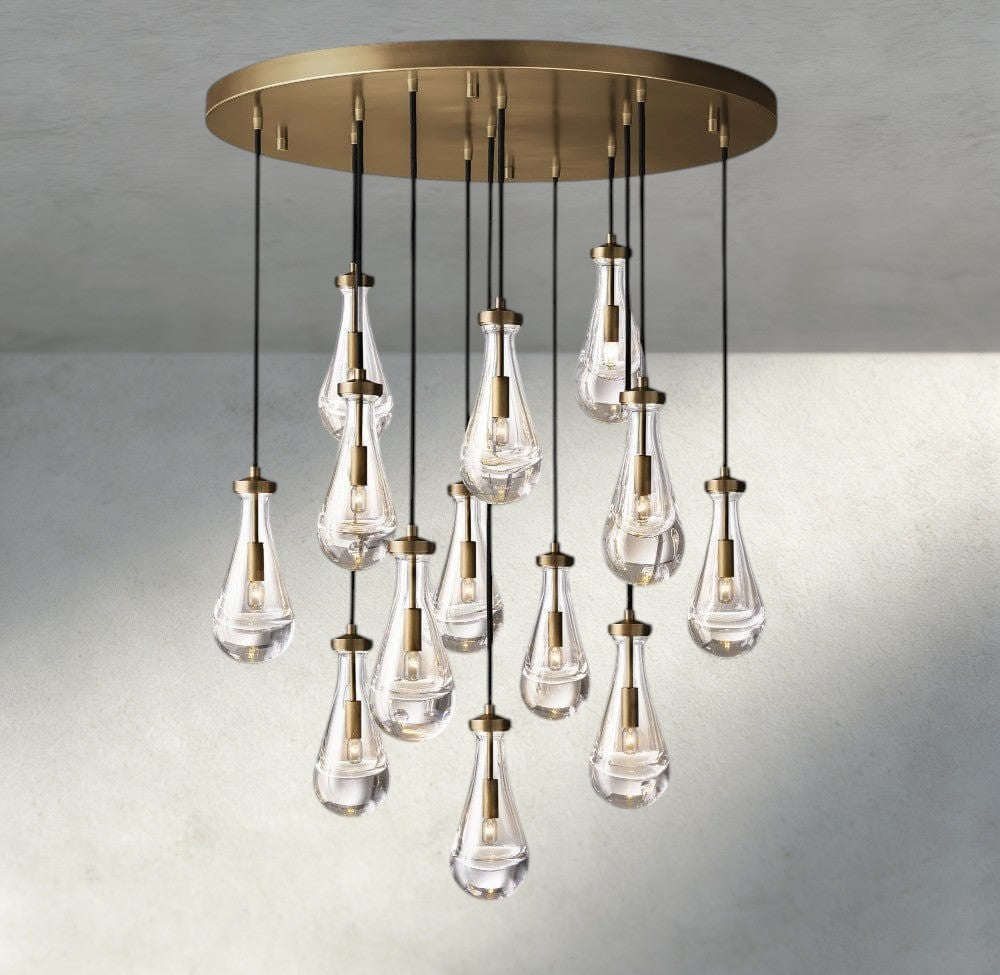 Rain Round Chandelier 18", 36", 47", 60"-Jecanoli