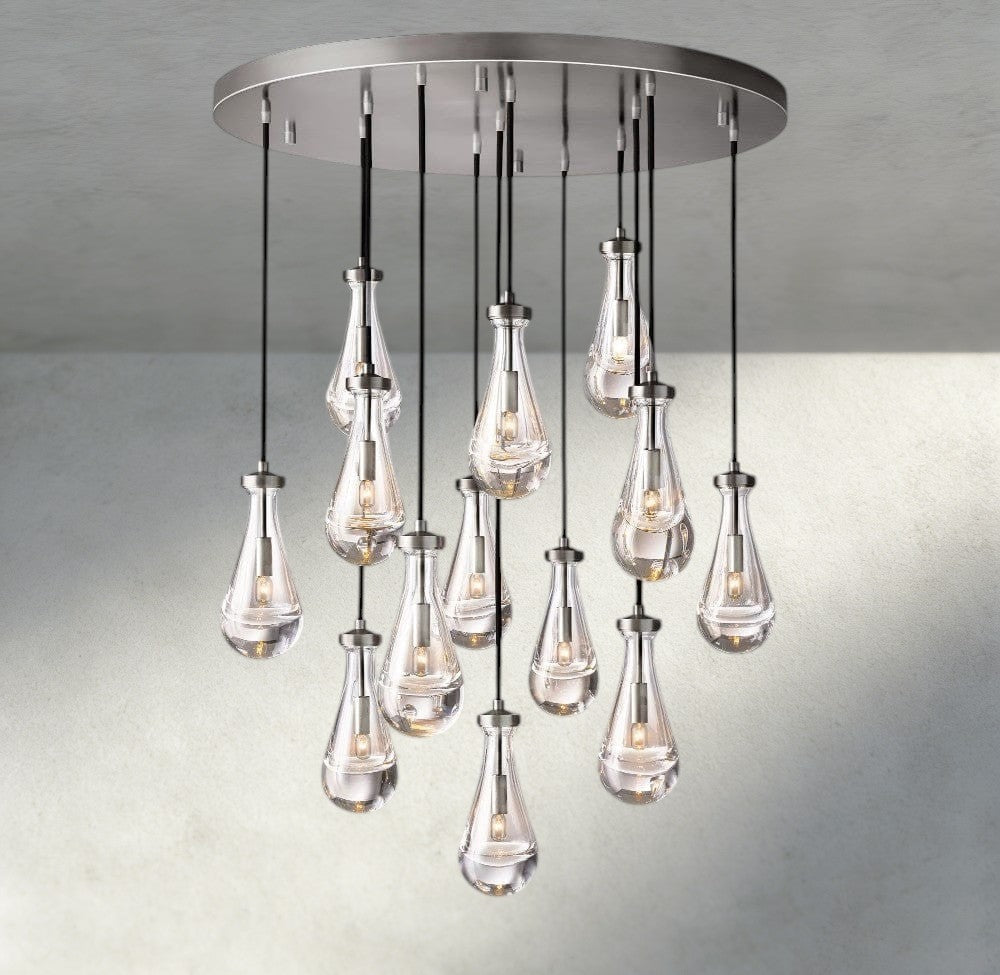 Rain Round Chandelier 18", 36", 47", 60"-Jecanoli