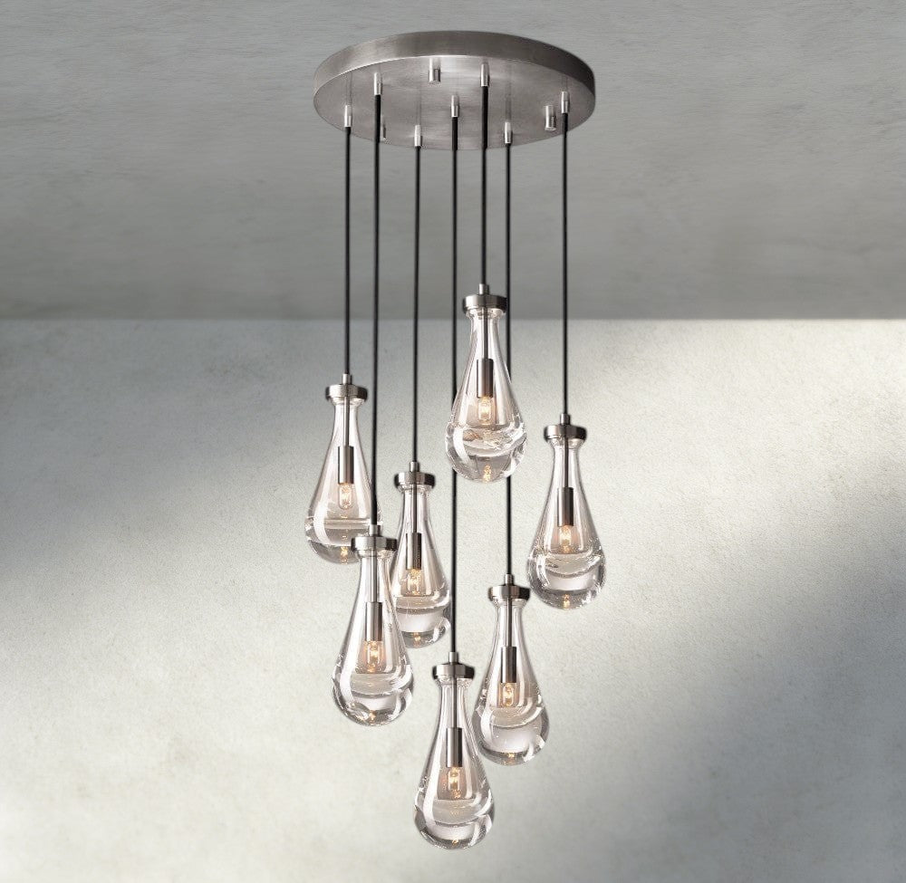 Rain Round Chandelier 18", 36", 47", 60"-Jecanoli