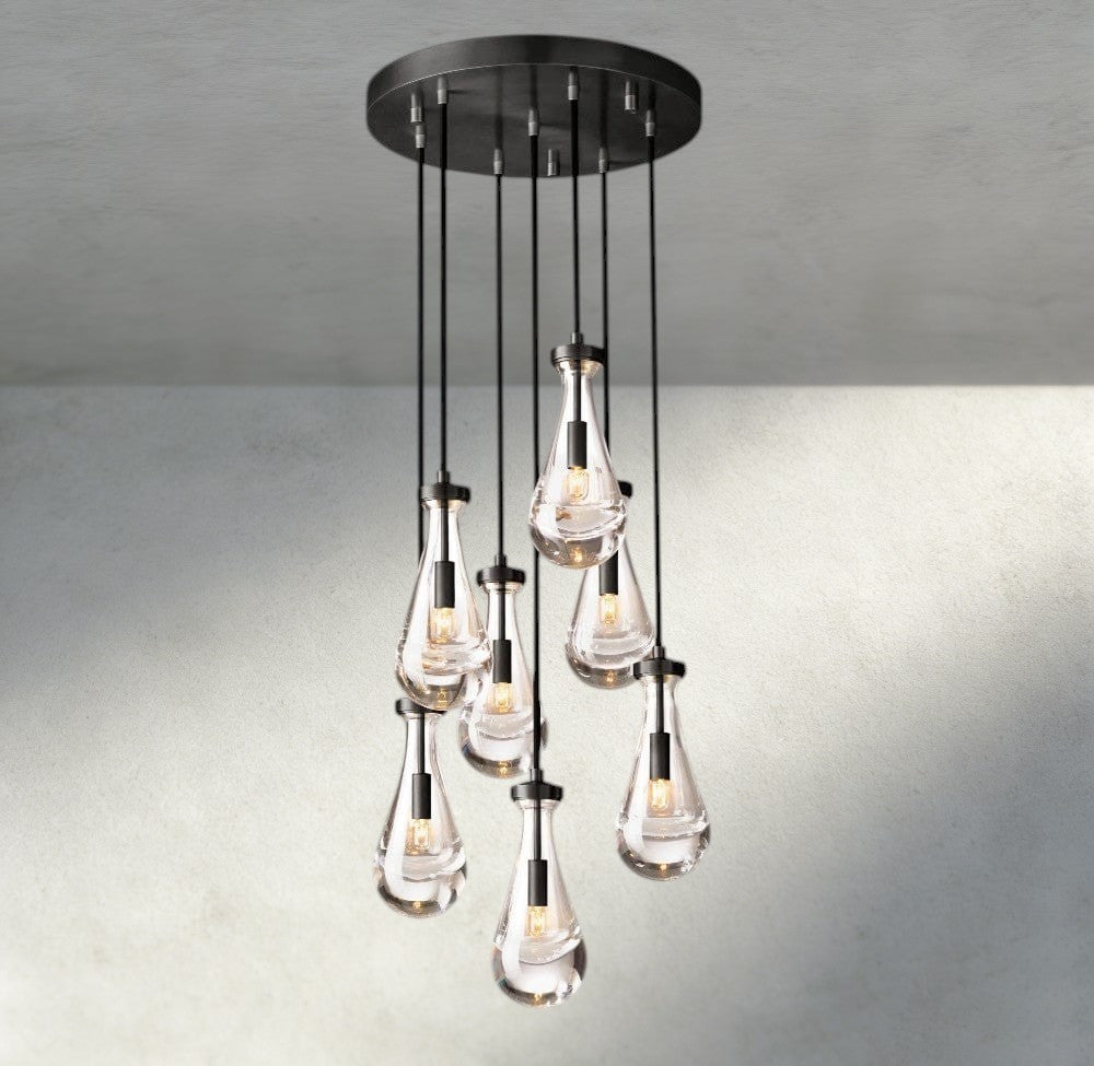 Rain Round Chandelier 18", 36", 47", 60"-Jecanoli