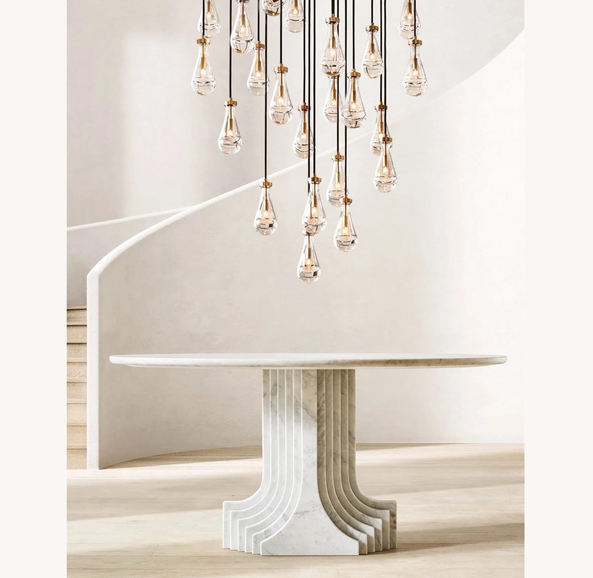 Rain Round Chandelier 18", 36", 47", 60"-Jecanoli