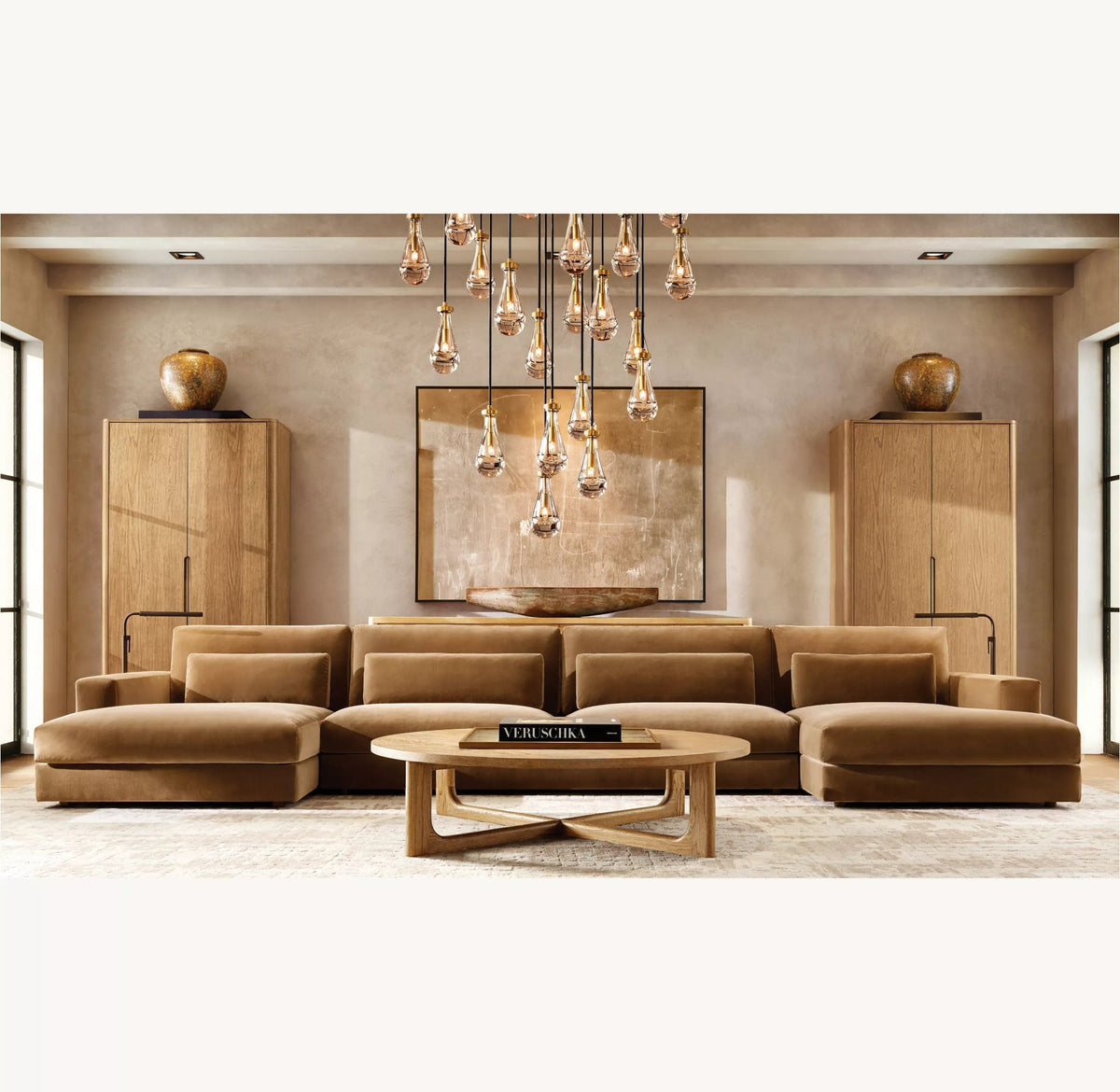 Rain Round Chandelier 18", 36", 47", 60"-Jecanoli
