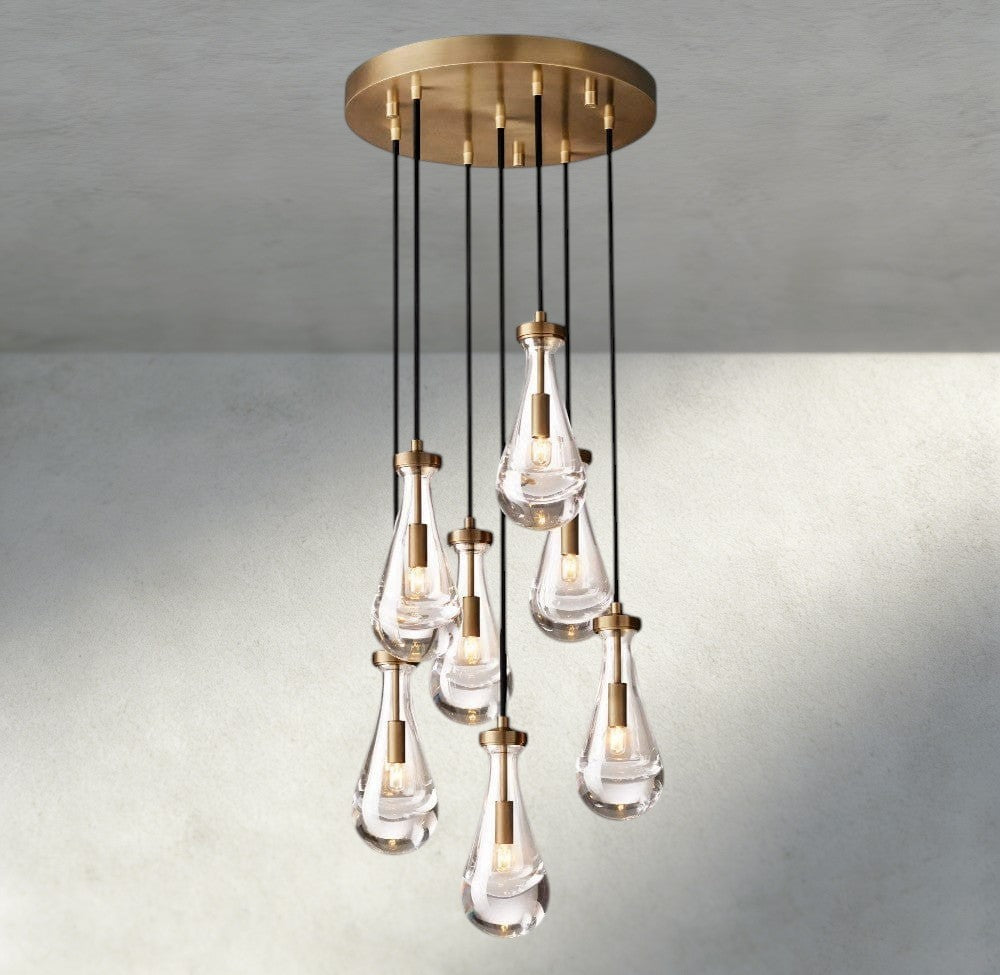 Rain Round Chandelier 18", 36", 47", 60"-Jecanoli