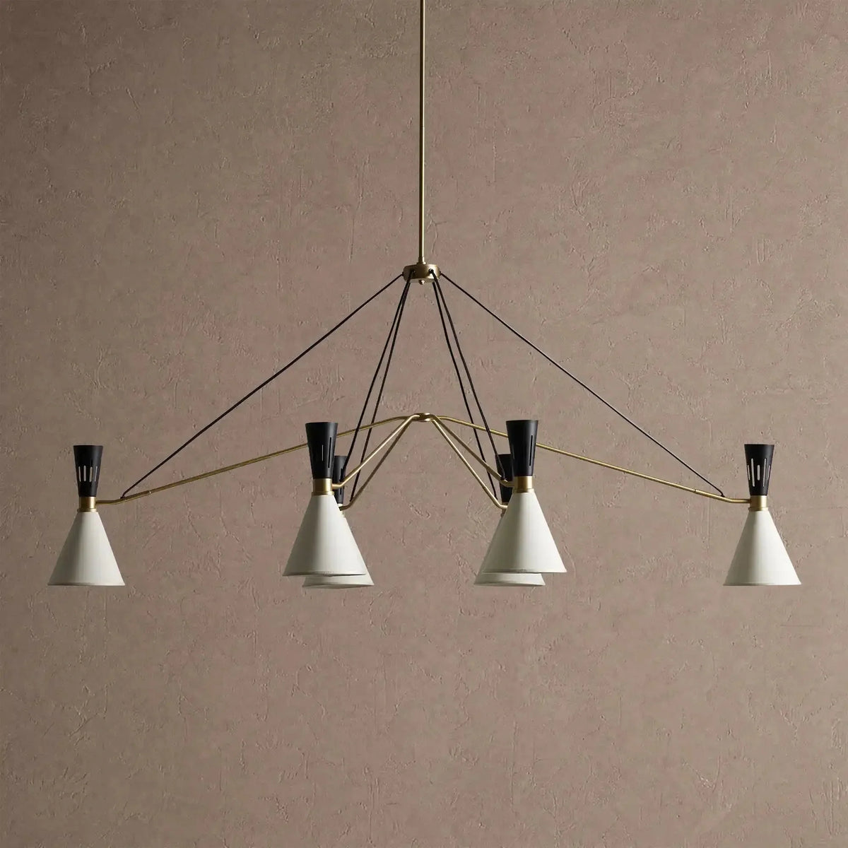 Ramsey 6-Light Linear Chandelier - Jecanoli
