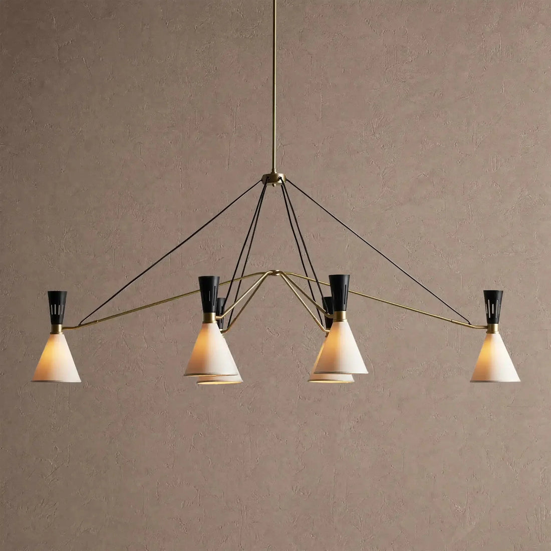 Ramsey 6-Light Linear Chandelier - Jecanoli
